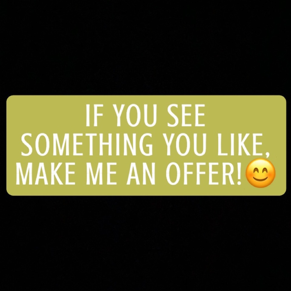 OFFERS WELCOME!😊